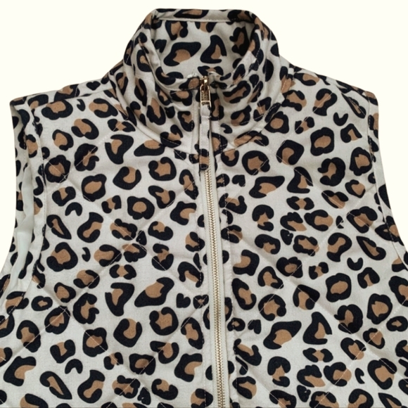 Mudpie Cheetah Quilted Vest - M - Picture 3 of 5